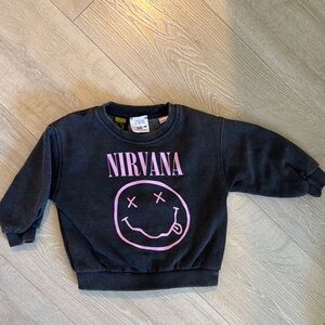 Nirvana Kids Black Sweatshirt